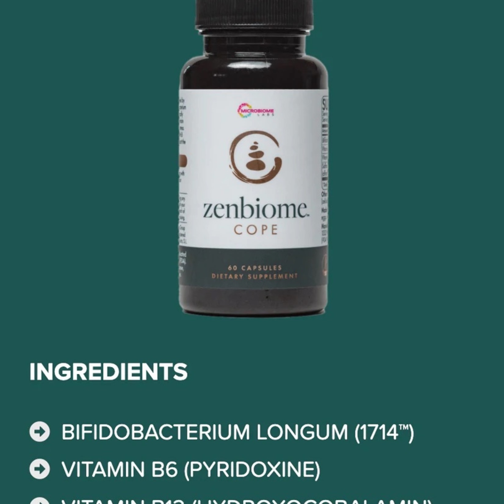 Microbiome Labs ZenBiome Cope™