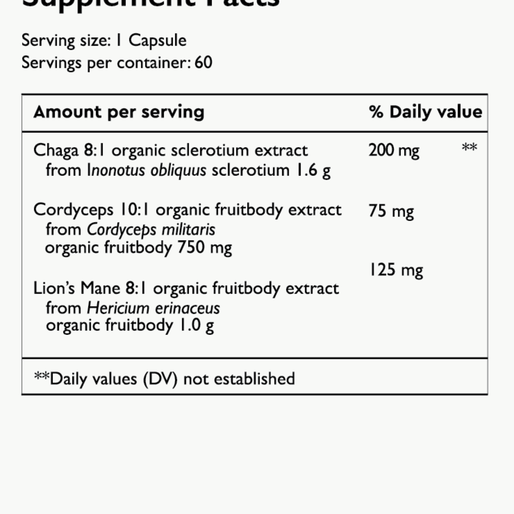 3rd Planet MycoRev Tonic 60 Capsules