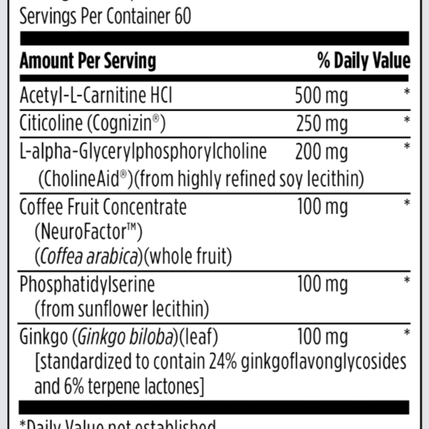 Designs for Health Brain Vitale 120 capsules