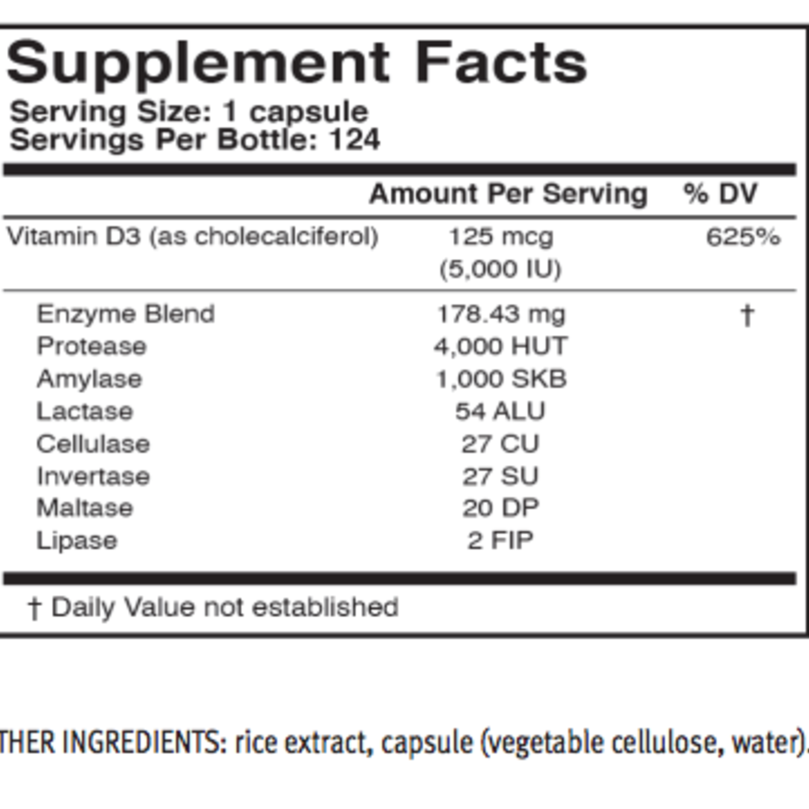 US Enzymes D3-XYM 124C