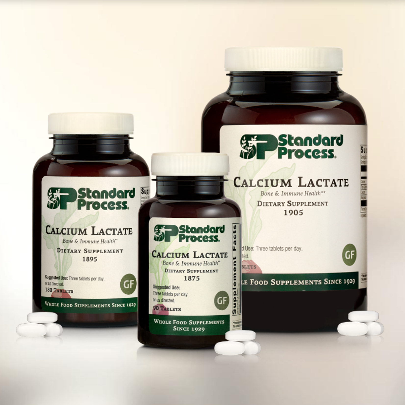 Standard Process Calcium Lactate, 90 tablets