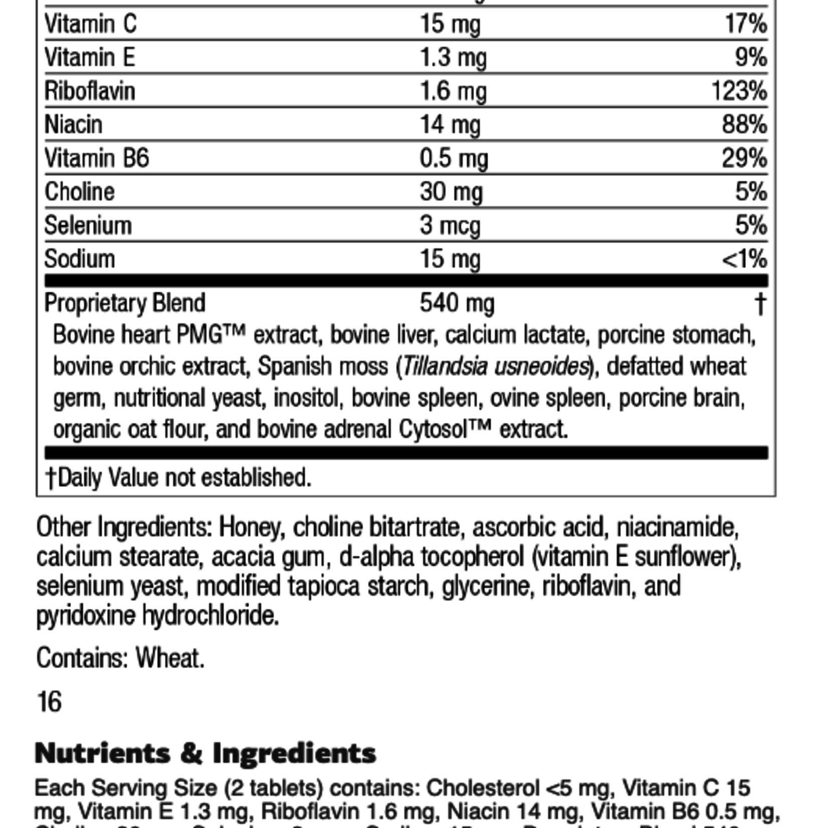 Standard Process Cardio-Plus®, 90 tablets [Special Order- email: hello@corecarecenter.com]
