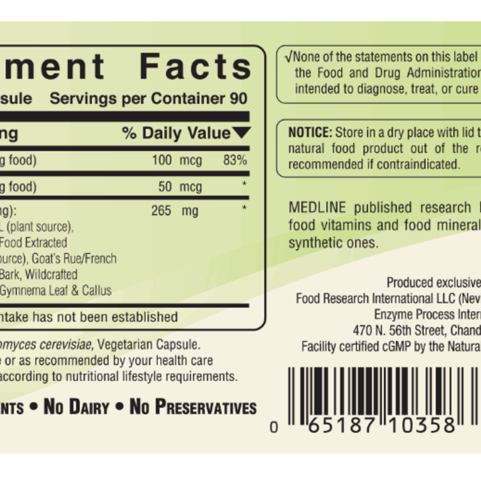 Food Research Gluco-Sugar Balance 90C