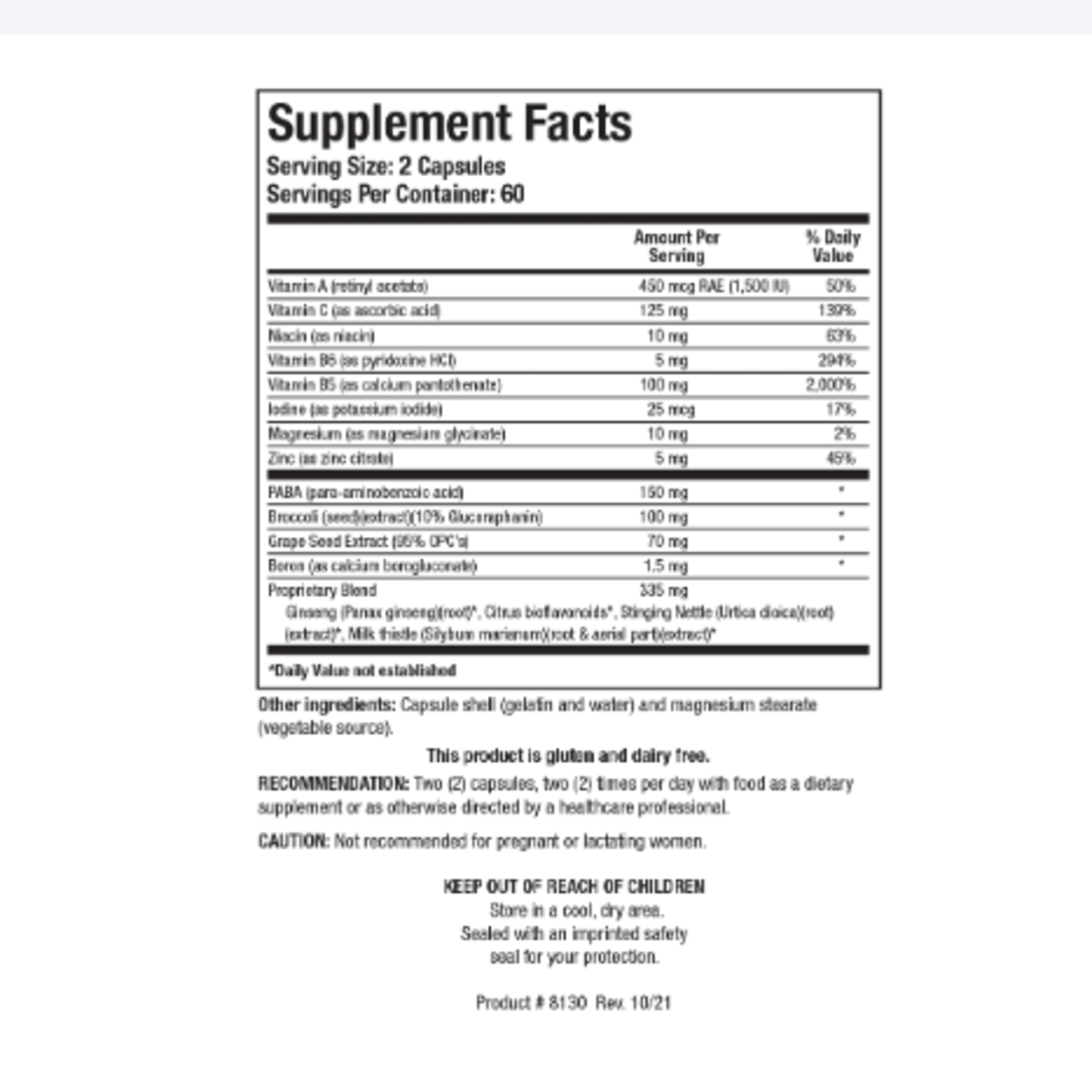Biotics Research Hormone Balance and Protect 120C