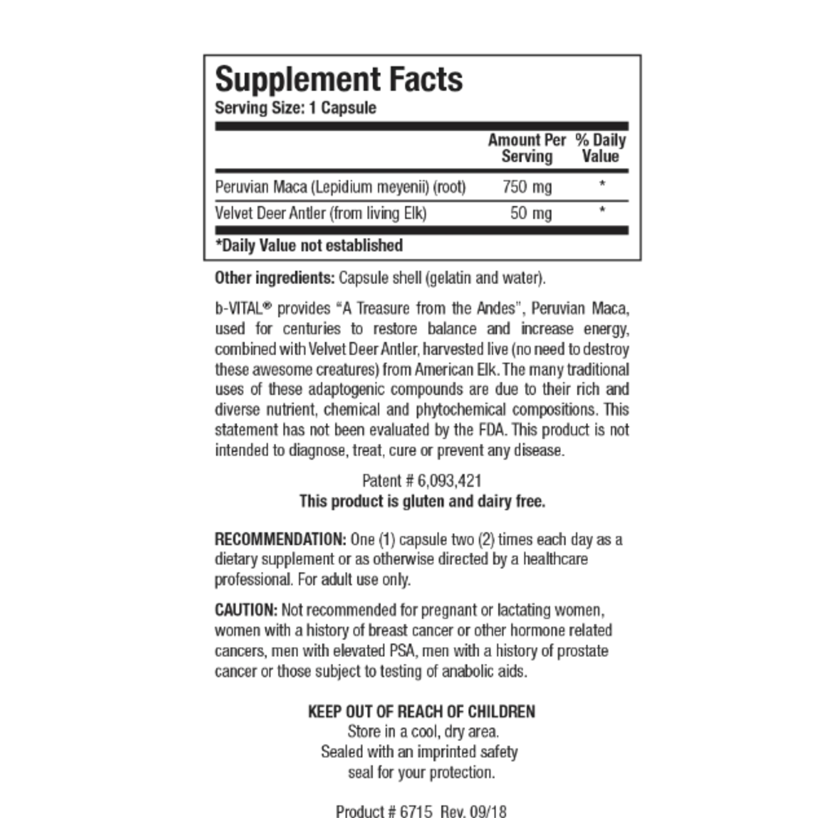 Biotics Research b VITAL 60C