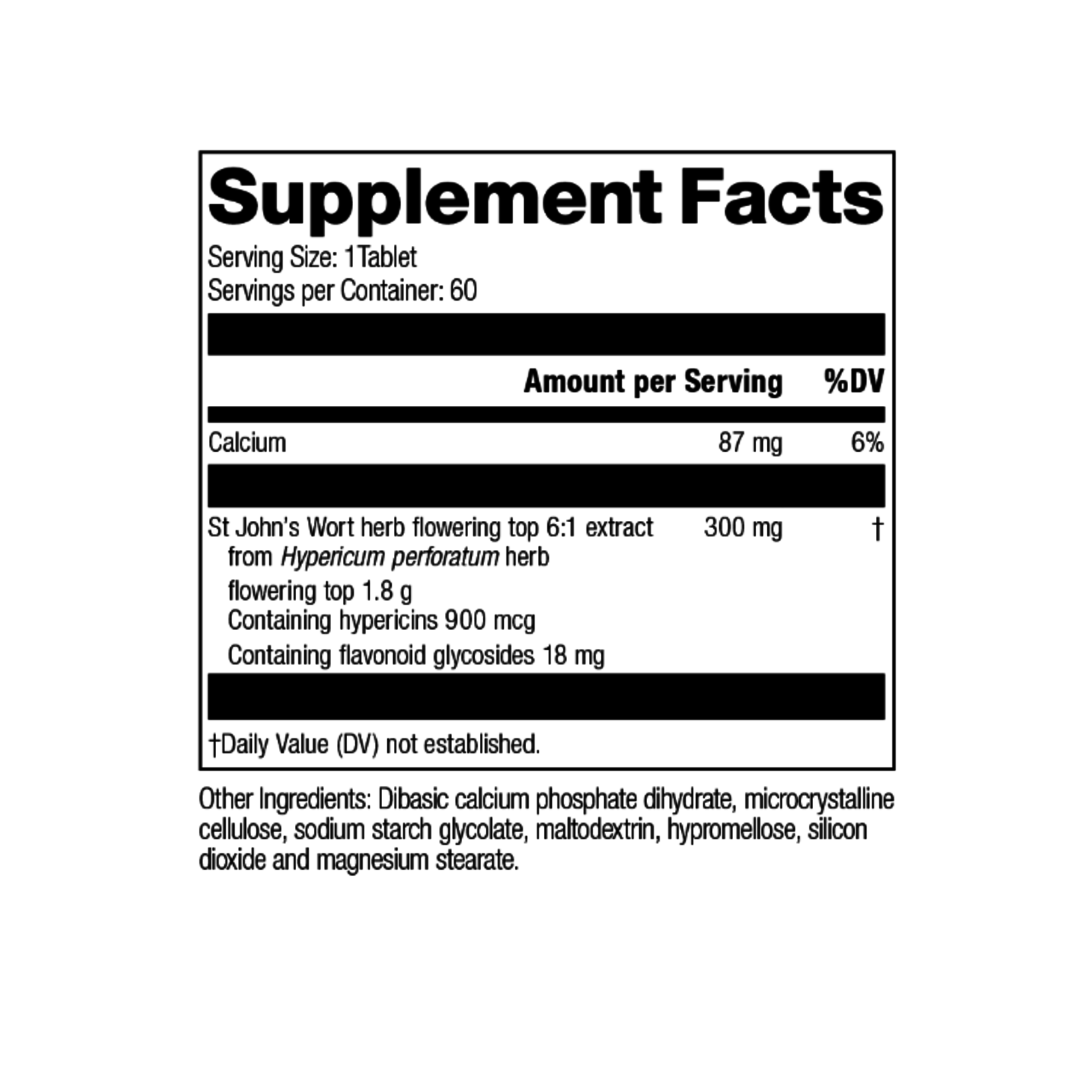 MediHerb St. John's Wort 1.8g 60T [SPECIAL ORDER: email: hello@corecarecenter.com]