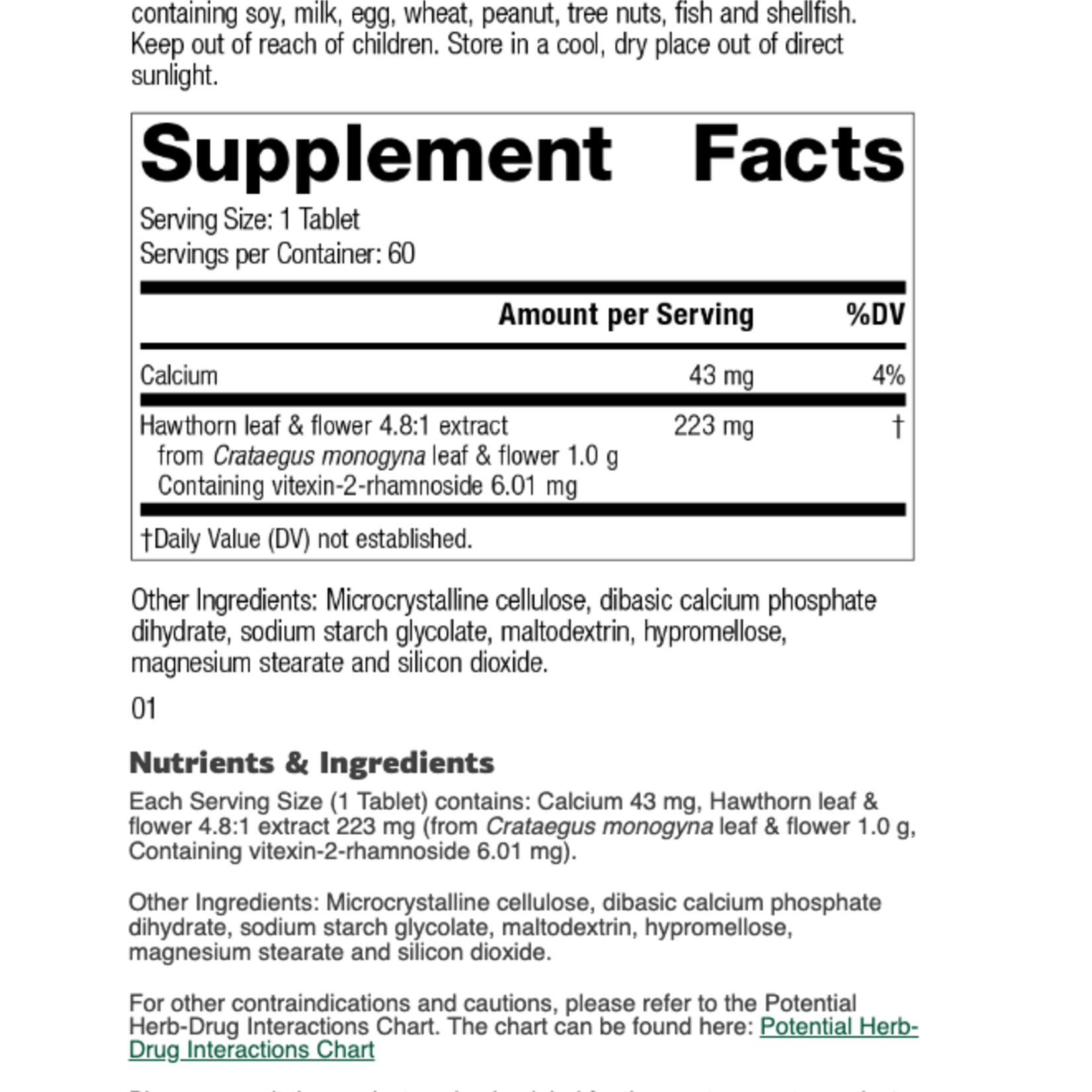 MediHerb Hawthorn 60T