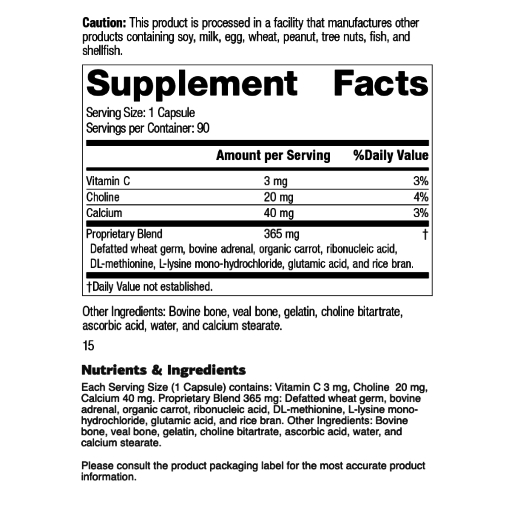 Standard Process Protefood® 90C