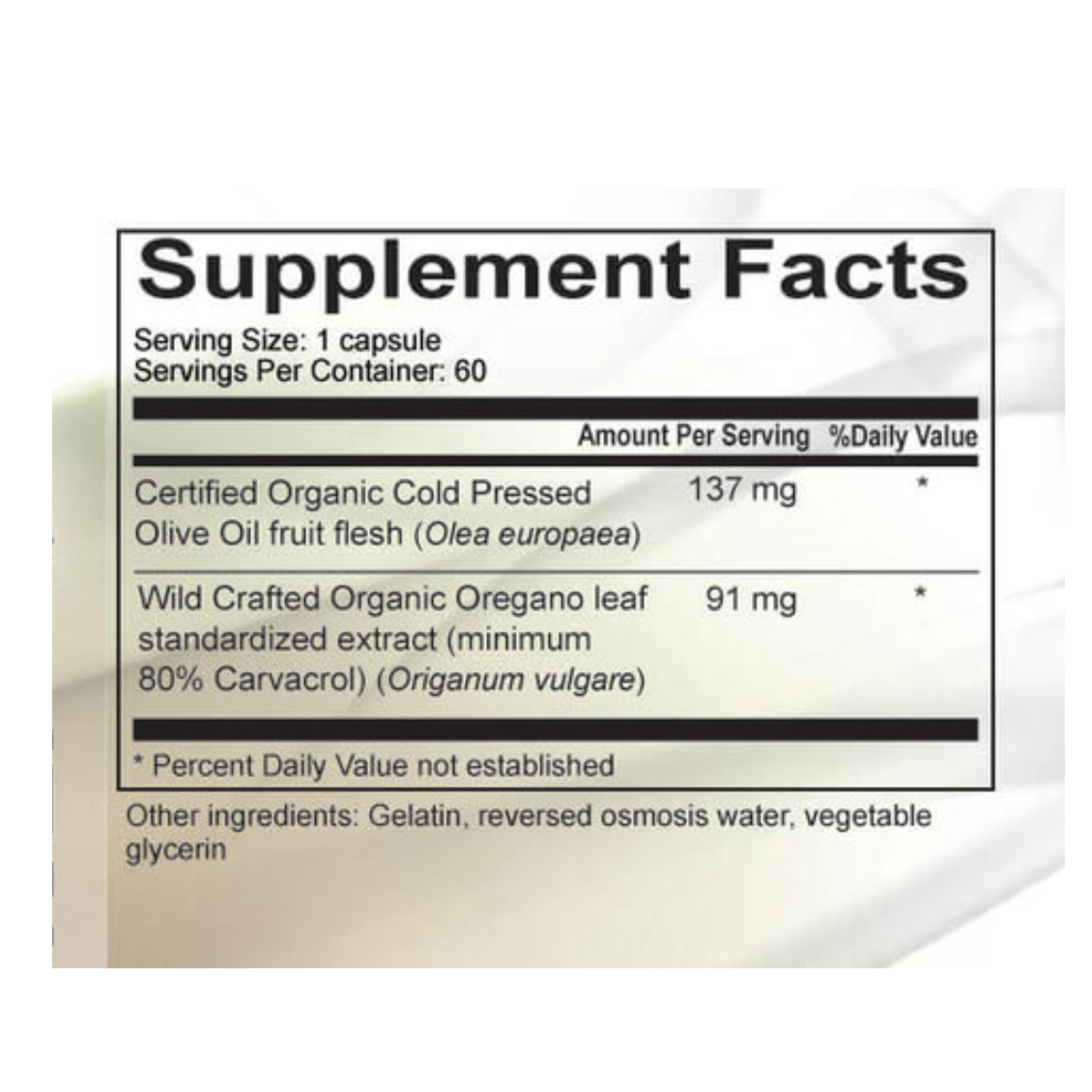 Physica Wild Oregano Oil, 60 softgels