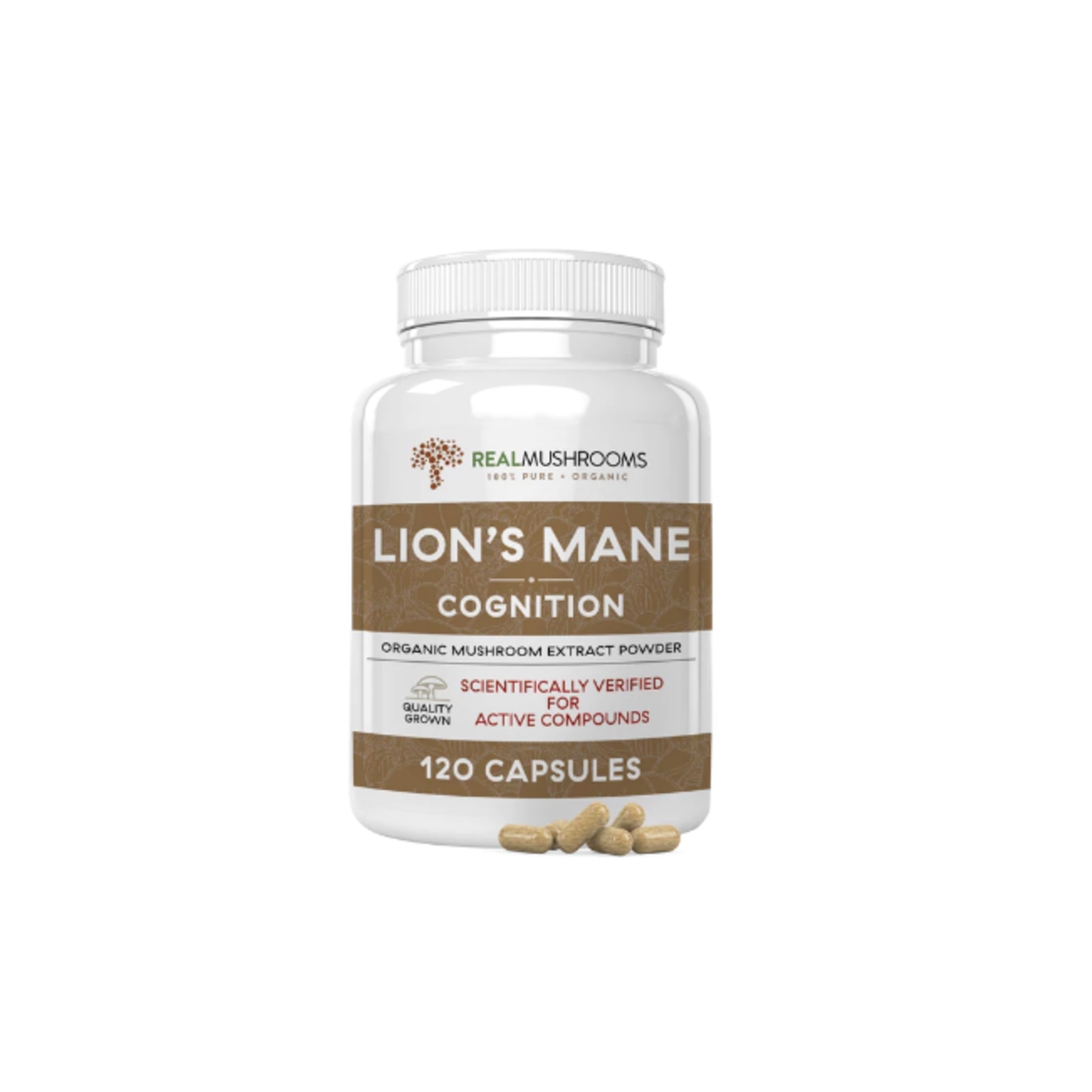 Real Mushrooms Lion's Mane, 120 capsules