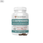 Real Mushrooms 5 Defenders Organic Mushroom Blend, 90c