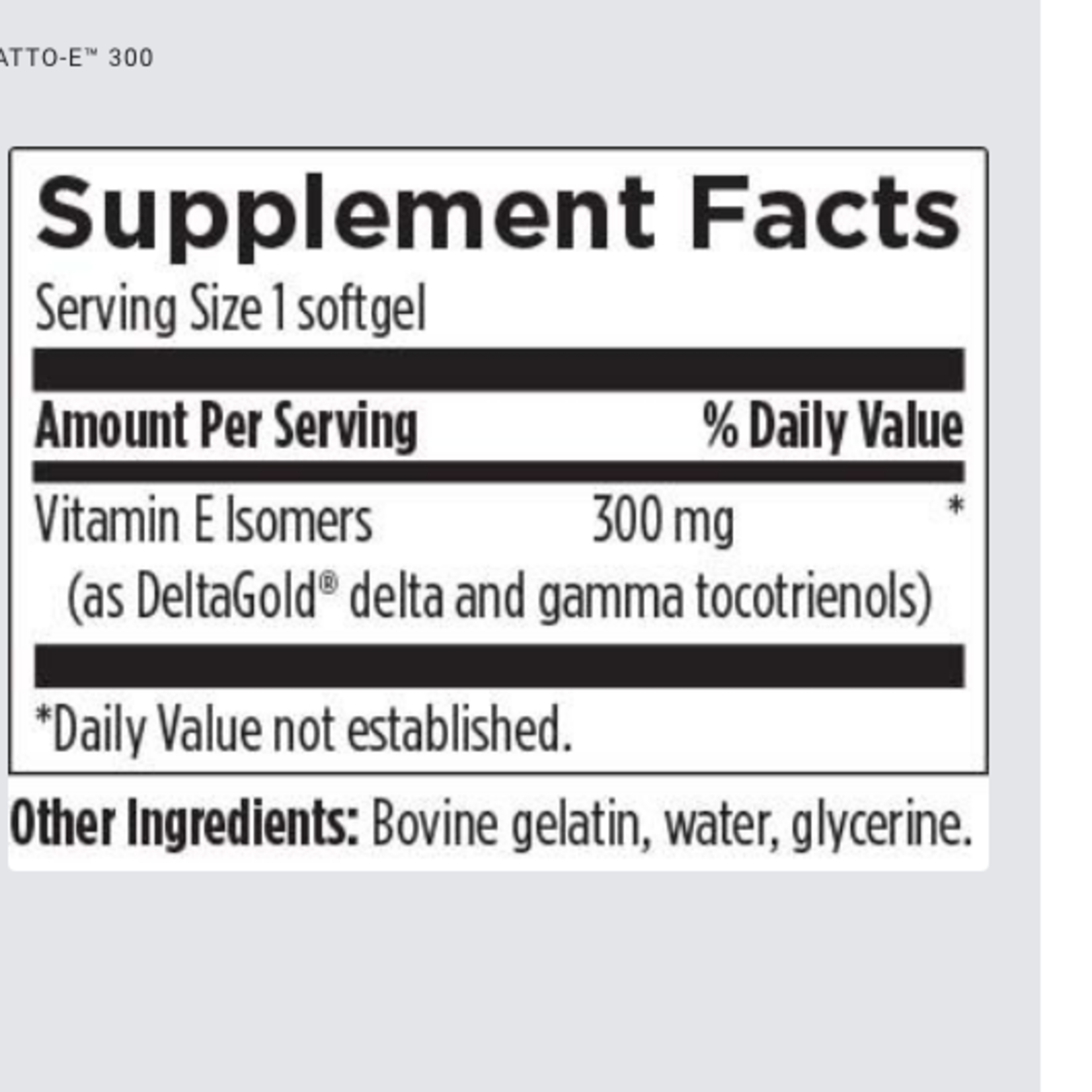 Designs for Health Annatto-E 300 30 Softgels