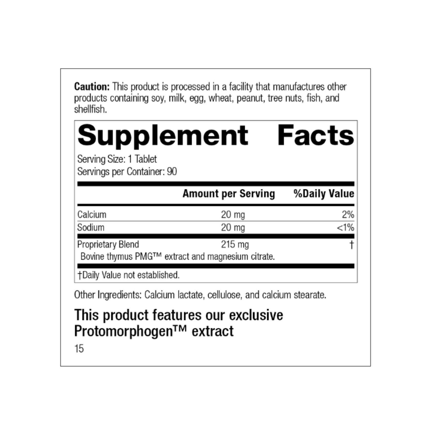 Standard Process Thymus PMG® 90T