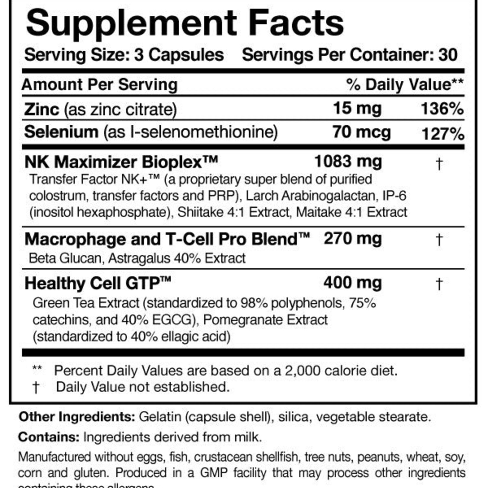 Researched Nutritionals Transfer Factor Multi Immune 90C