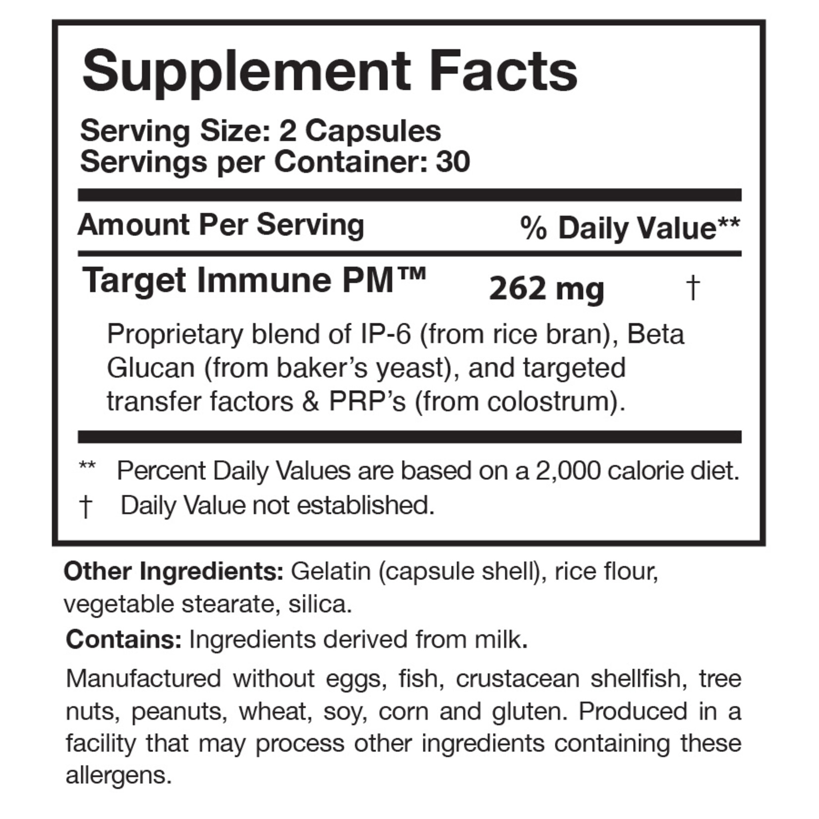 Researched Nutritionals Transfer Factor PlasMyc 60c