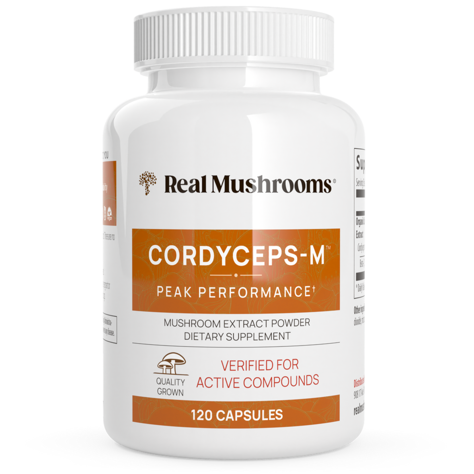 Real Mushrooms Cordyceps Extract Capsules 120C