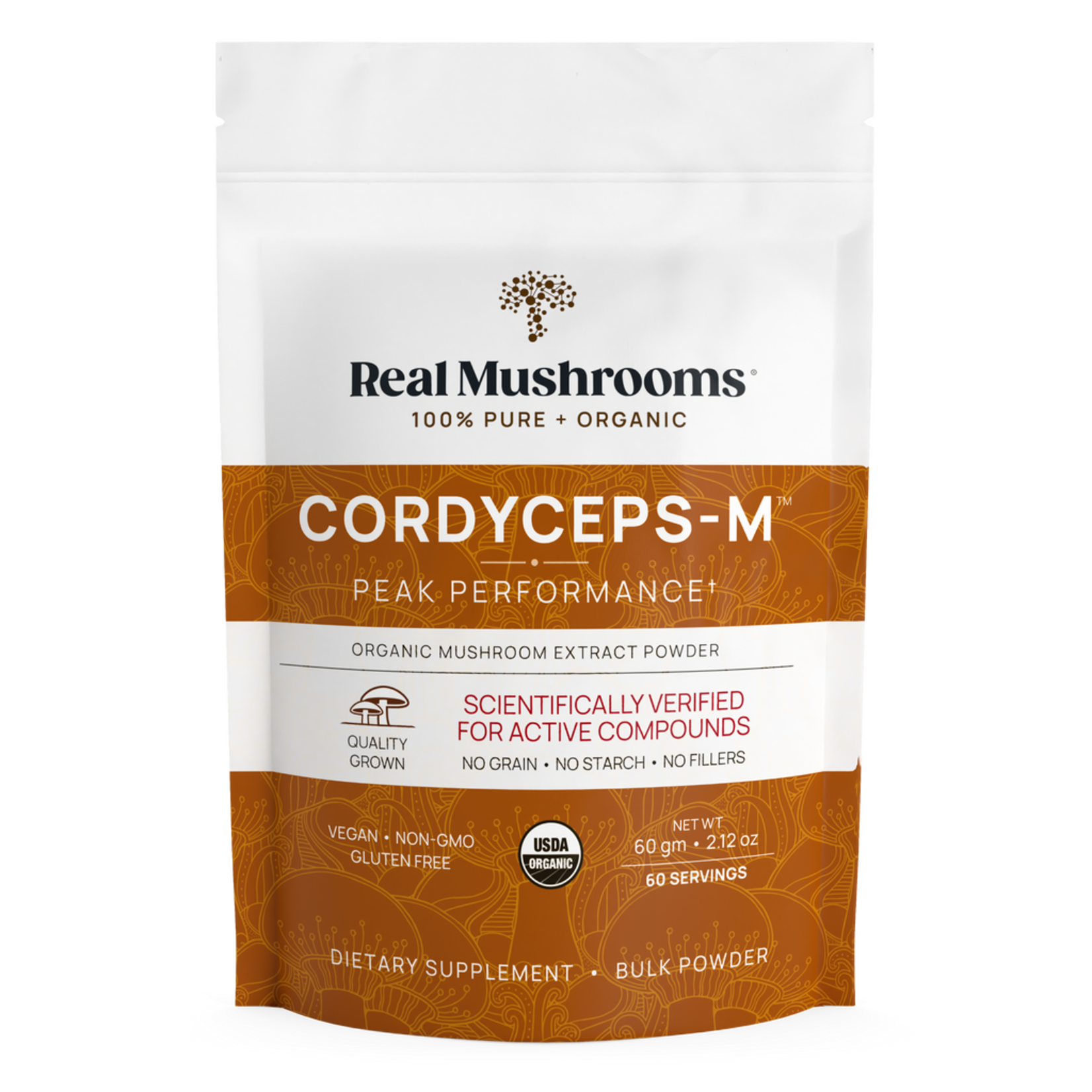 Real Mushrooms Cordyceps Mushroom Extract Powder – 60gm