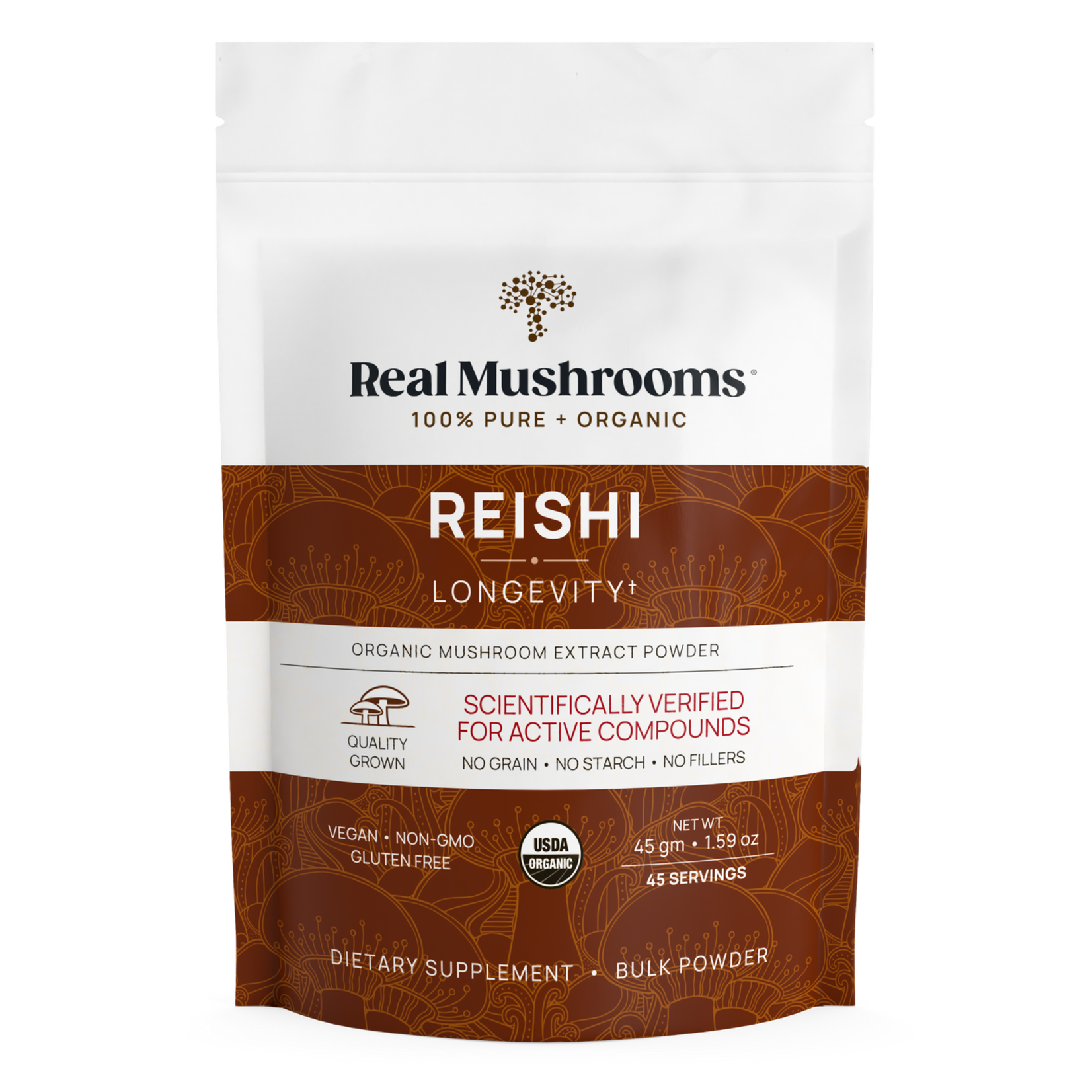 Real Mushrooms Reishi 415 Mushroom Powder 45g