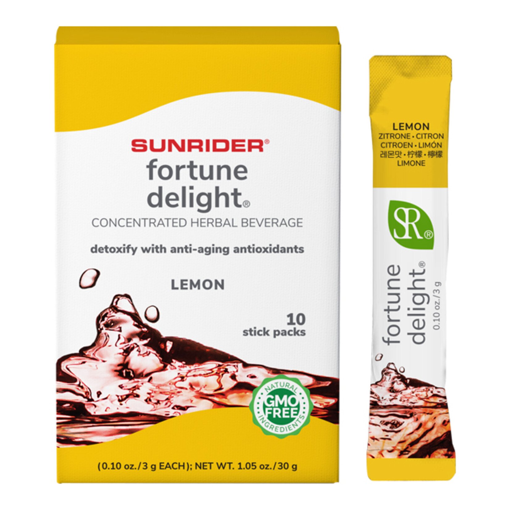 SunRider Fortune Delight - Lemon Flavor 10 pk 3 grams [LIMIT 2 PER ORDER]