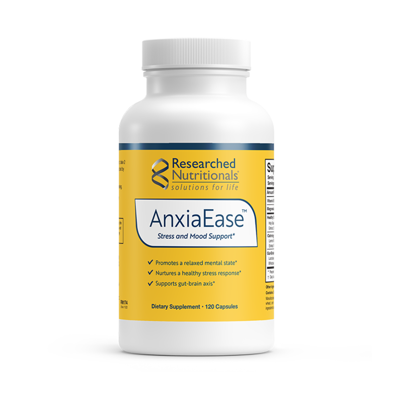 Researched Nutritionals AnxiaEase 120c [SPECIAL ORDER ONLY - Email: hello@corecarecenter.com]