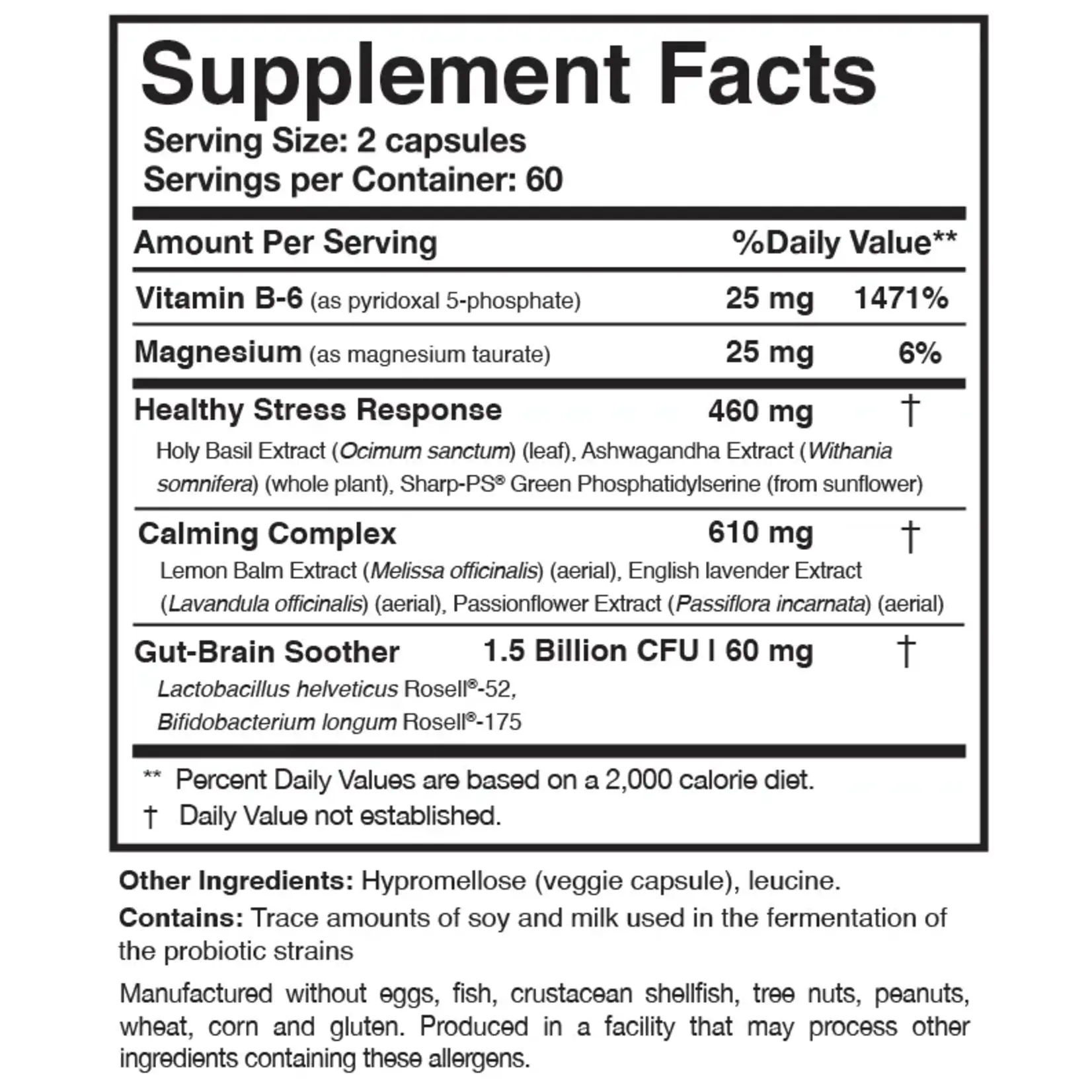 Researched Nutritionals AnxiaEase 120c [SPECIAL ORDER ONLY - Email: hello@corecarecenter.com]