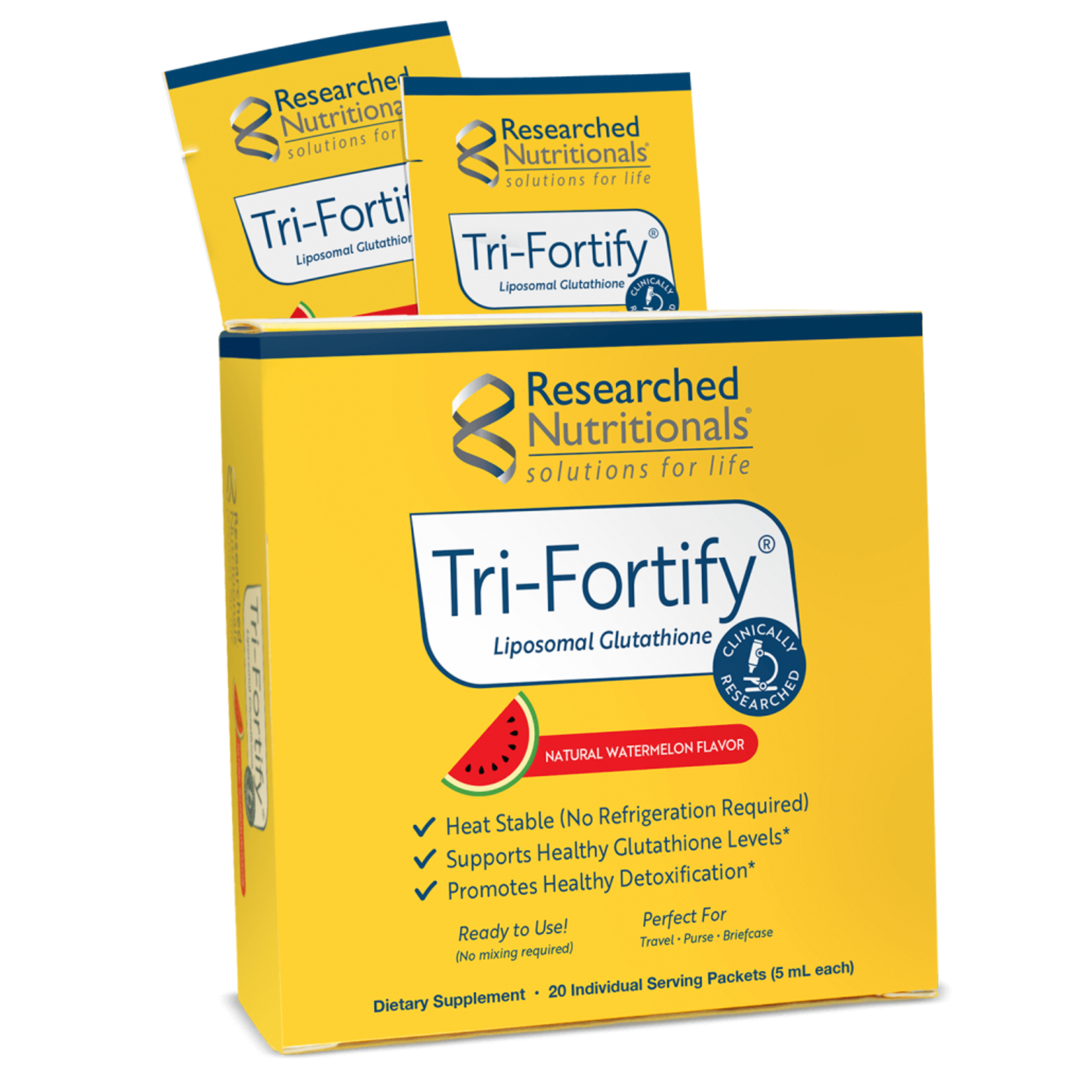 Researched Nutritionals Tri-Fortify Watermelon 20 pack Box