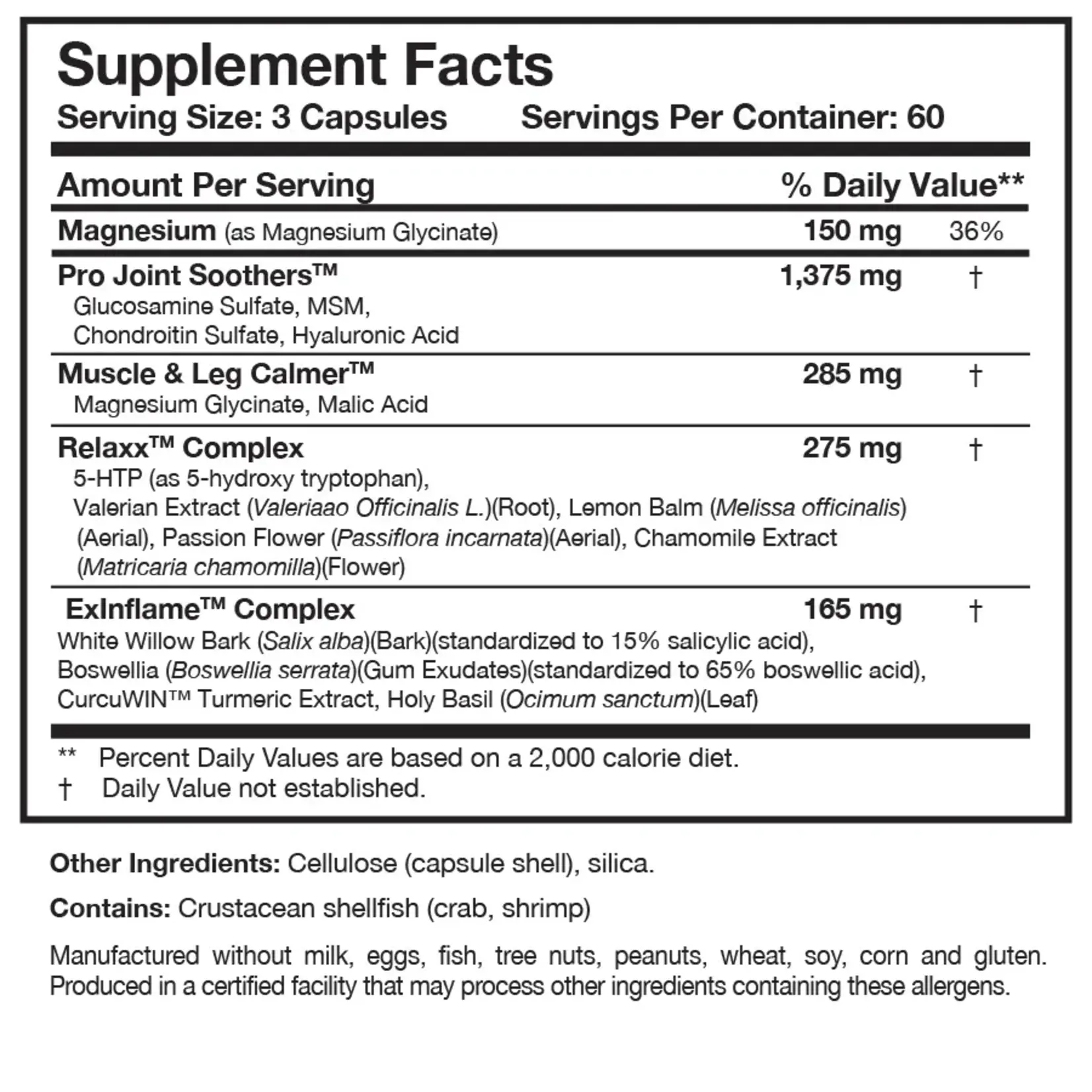 Researched Nutritionals Soothe & Relaxx™ 180c [SPECIAL ORDER ITEM: EMAIL: hello@corecarecenter.com]