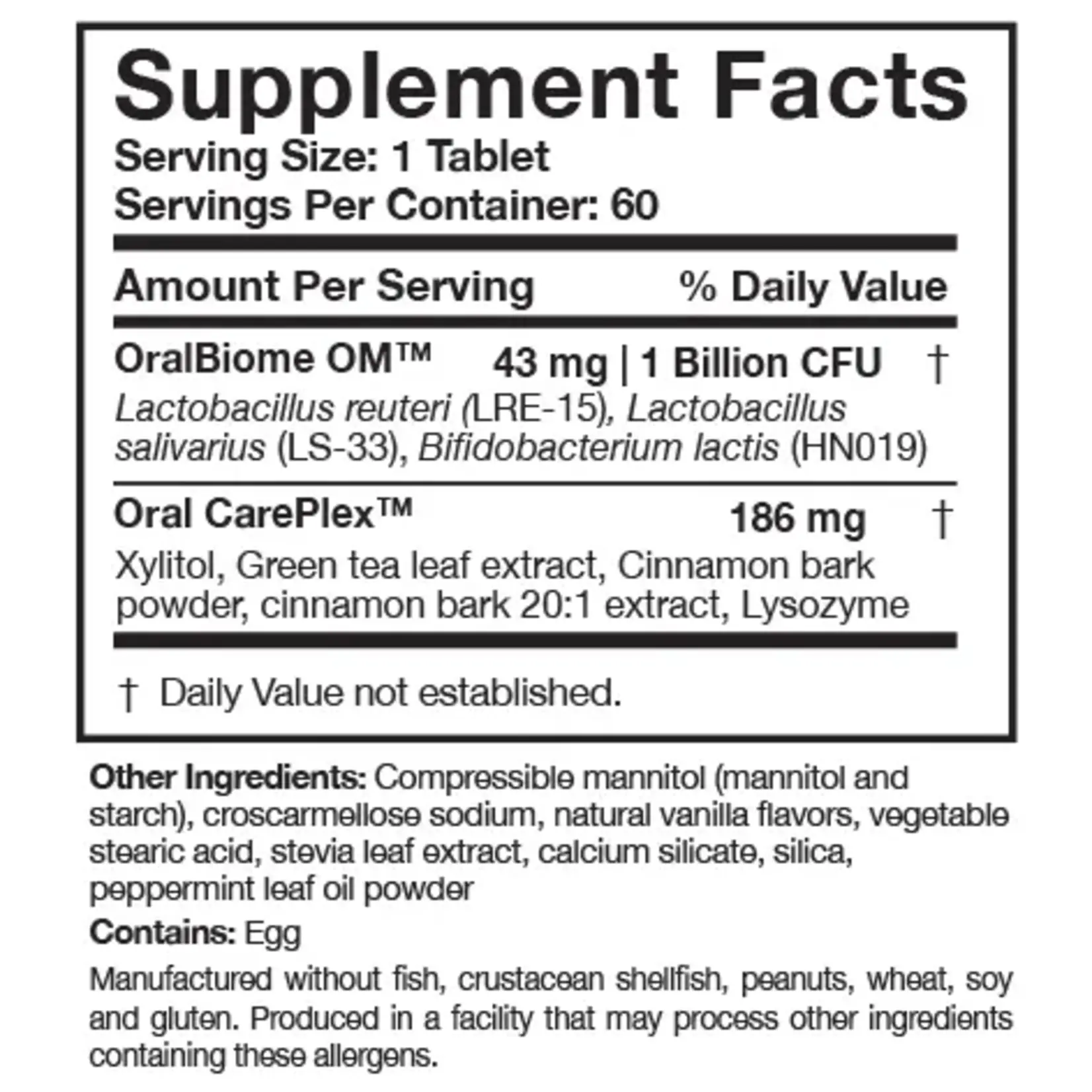 Researched Nutritionals OraMax Cool Cinnamon Flavor [Special Order Only: hello@corecarecenter.com]