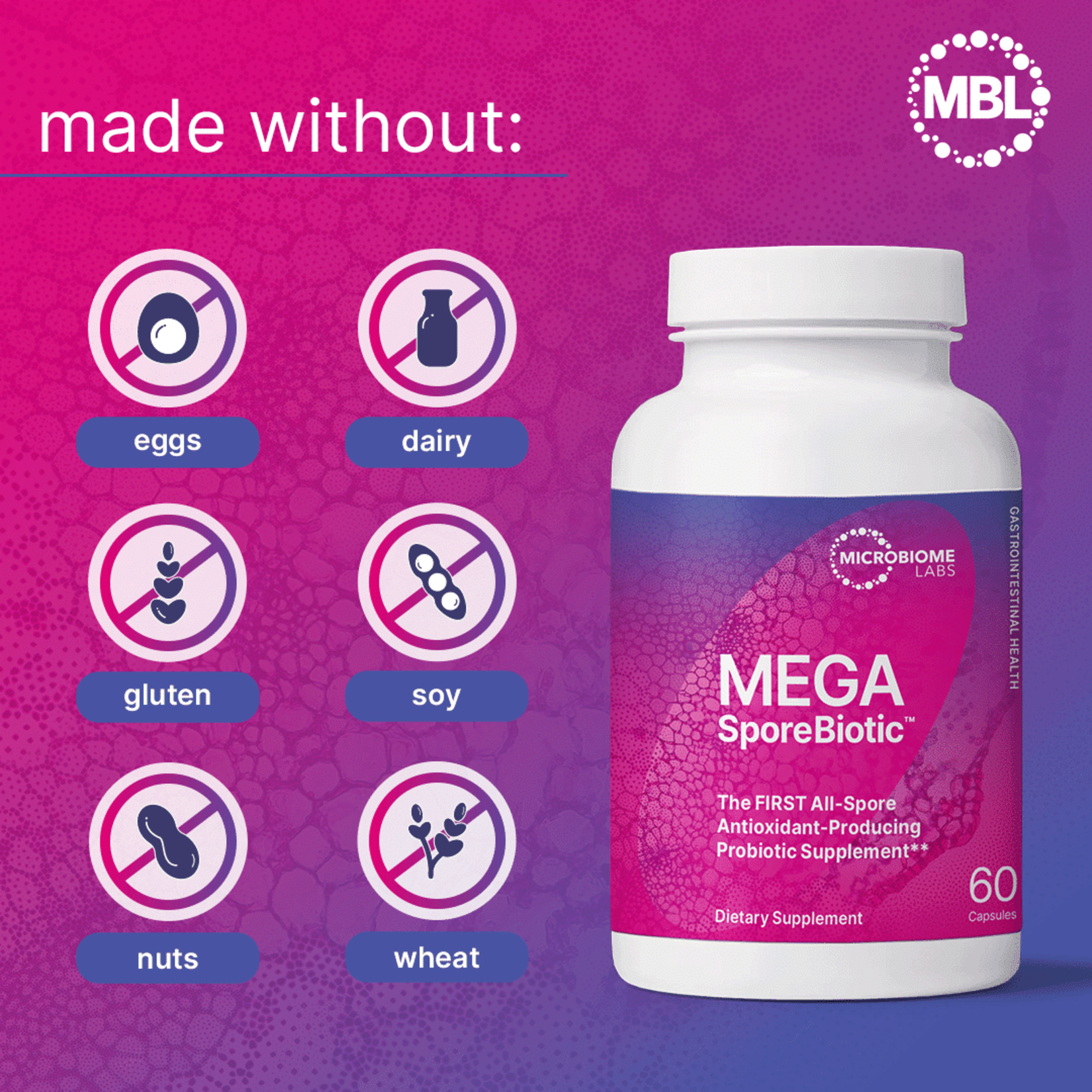 Microbiome Labs MegaSporeBiotic 60c