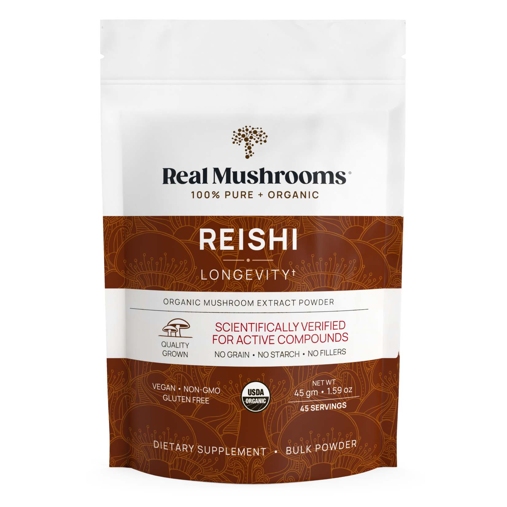 Real Mushrooms Reishi 415 Mushroom Powder 100g