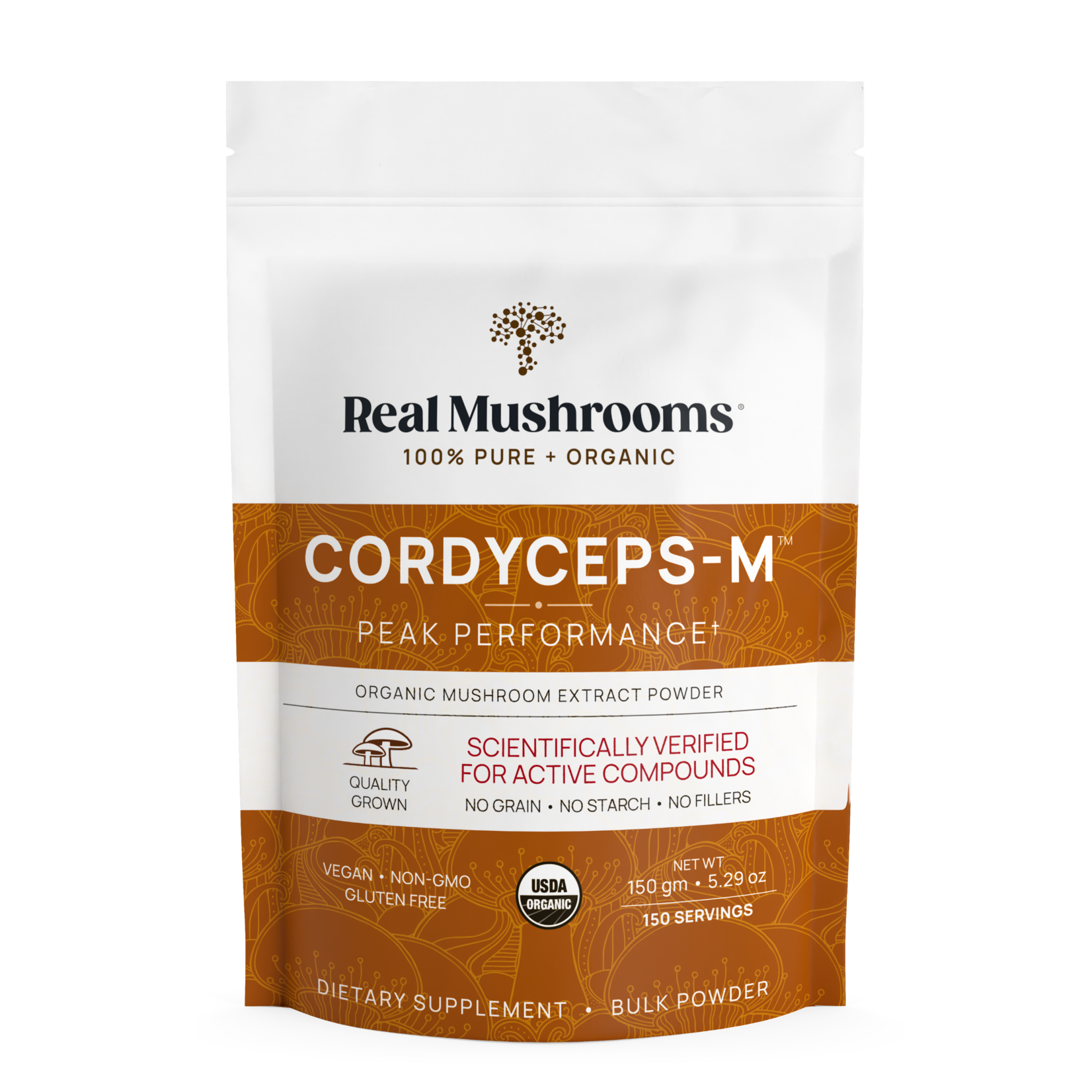 Real Mushrooms Cordyceps Mushroom Extract Powder – 150 gm