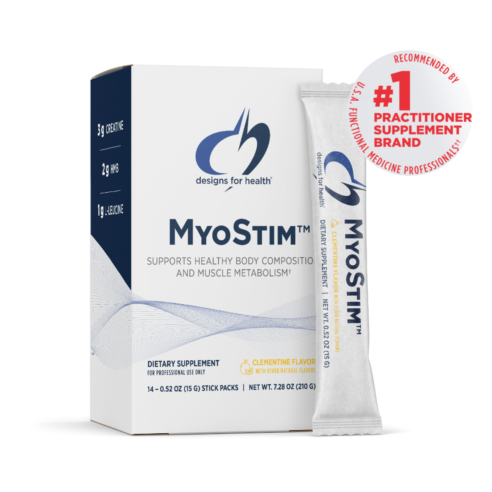 Designs for Health MyoStim Protein Powder - Clementine Flavor