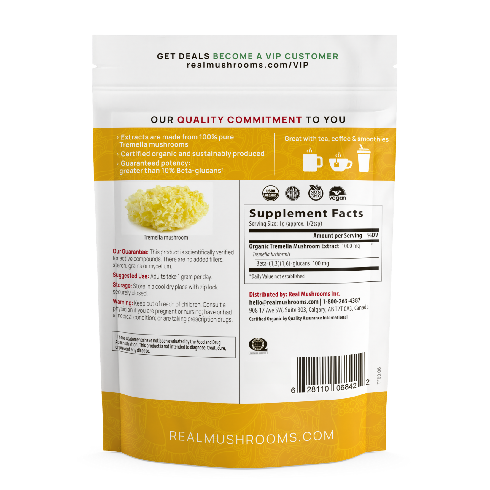 Real Mushrooms Tremella Extract Powder 150g