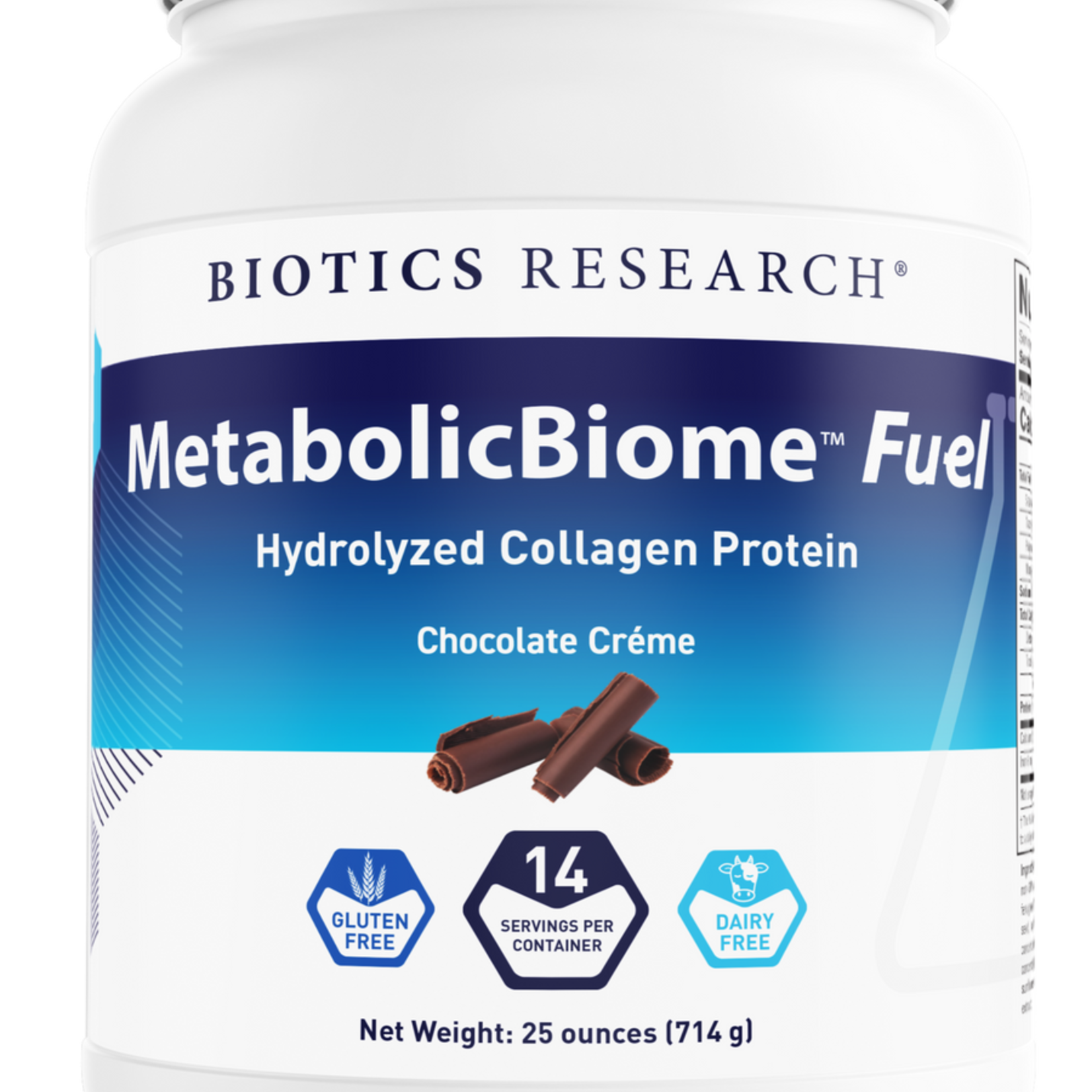 Biotics Research MetabolicBiome Fuel - Chocolate Collagen Protein