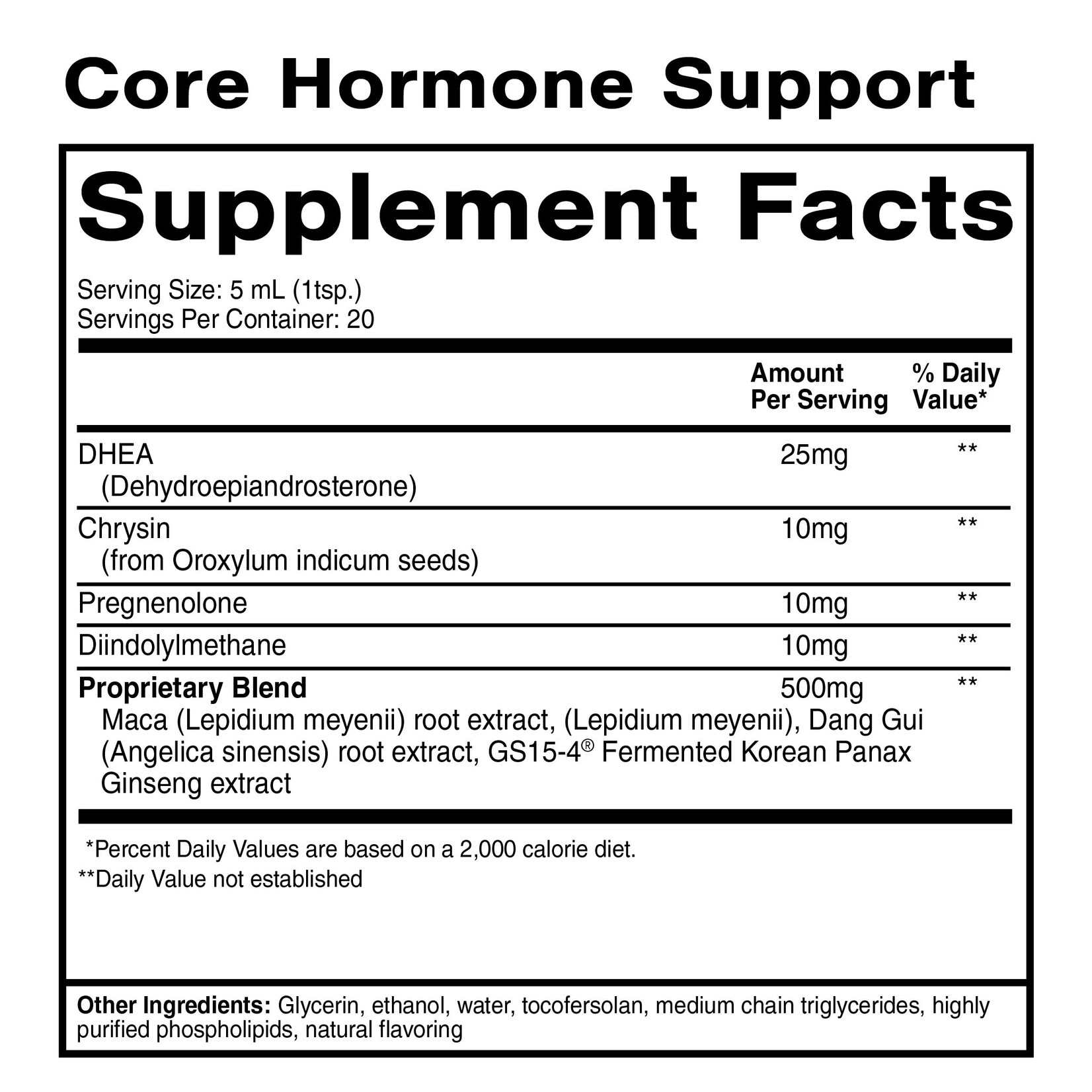 Quicksilver Core Hormone Support