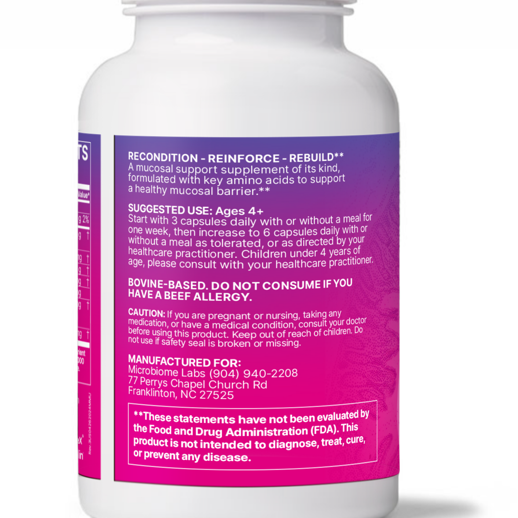 Microbiome Labs MegaMucosa 180c