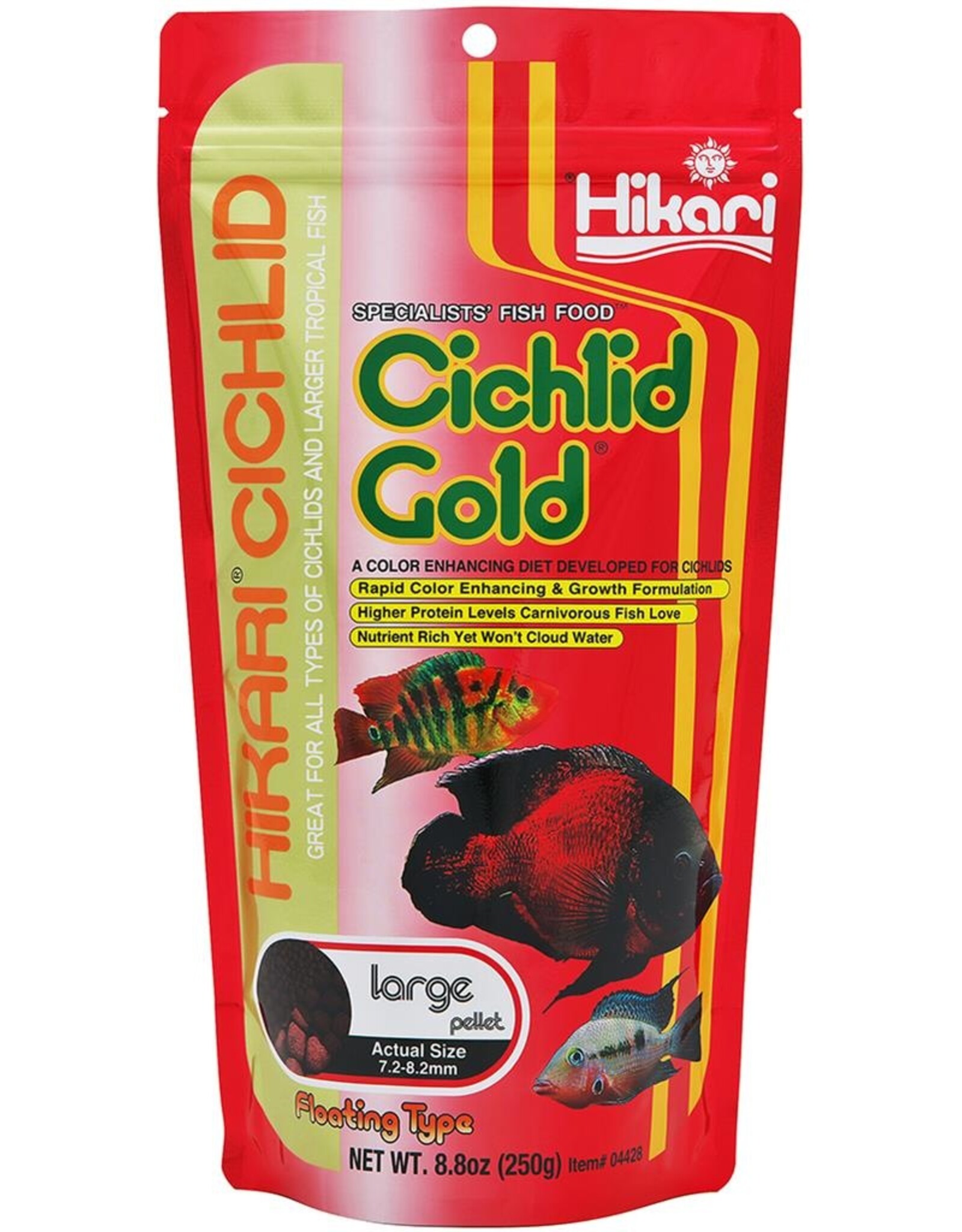 Hikari Sales USA, Inc. HIKARI Floating Cichlid Gold Pellet 8.8oz