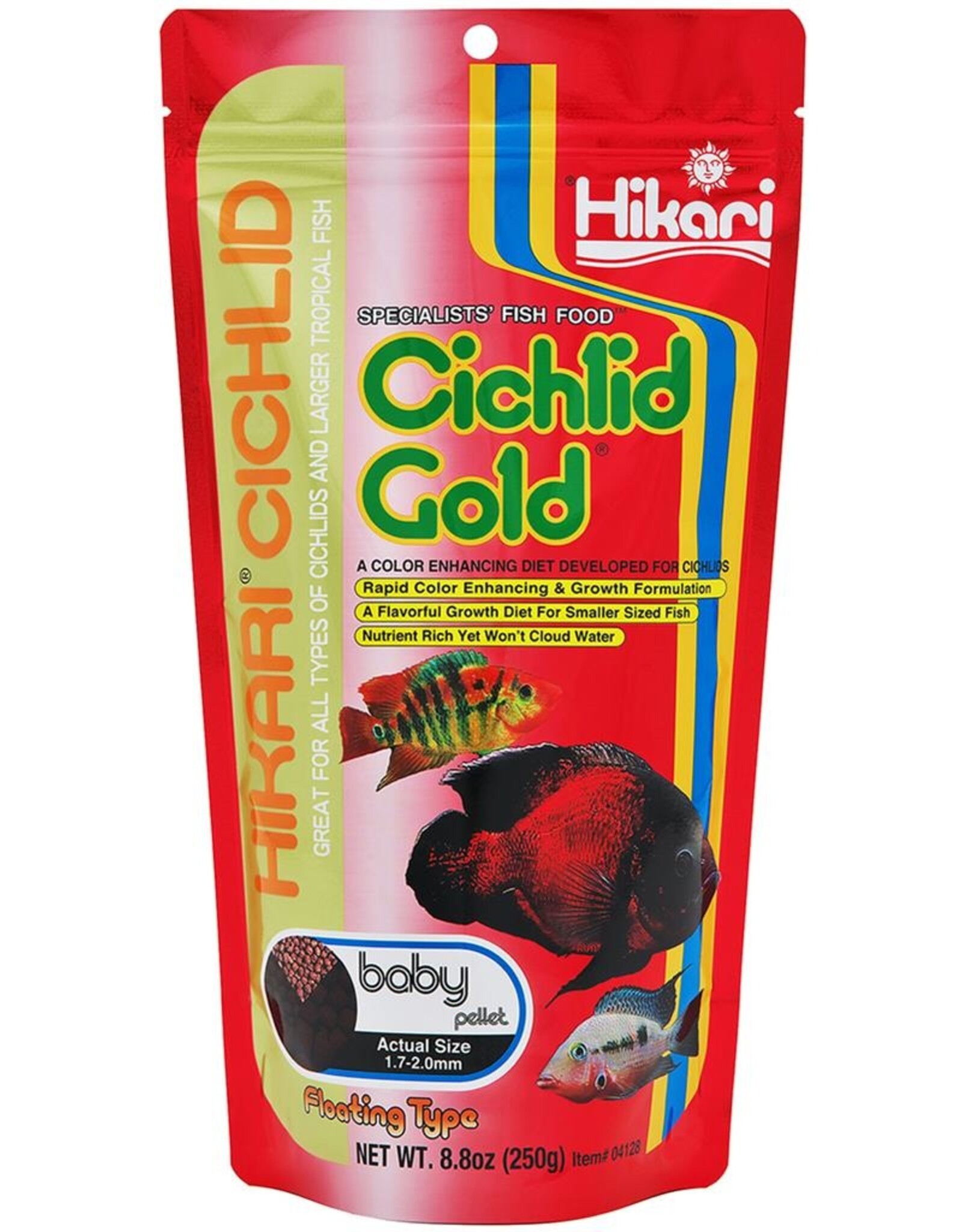 Hikari Sales USA, Inc. HIKARI Floating Cichlid Gold Pellet 8.8oz