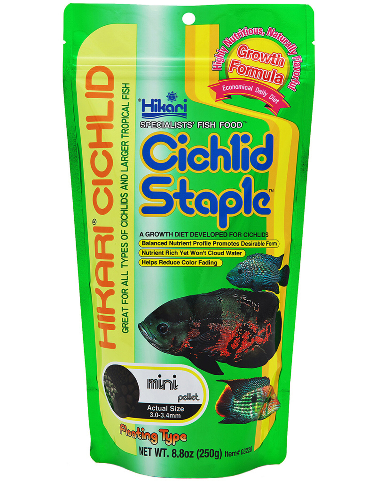 Hikari Sales USA, Inc. HIKARI Cichlid Staple Pellet 8.8oz