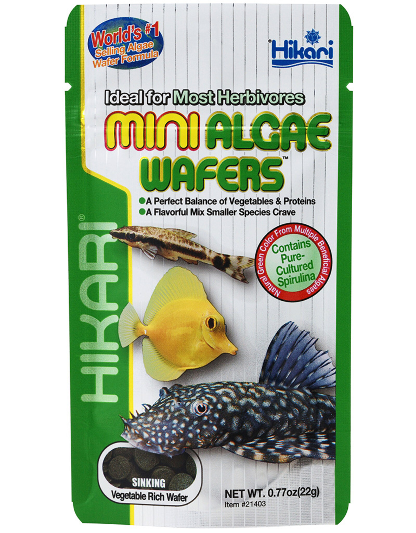 Hikari Sales USA, Inc. HIKARI Tropical Algae Wafers Mini