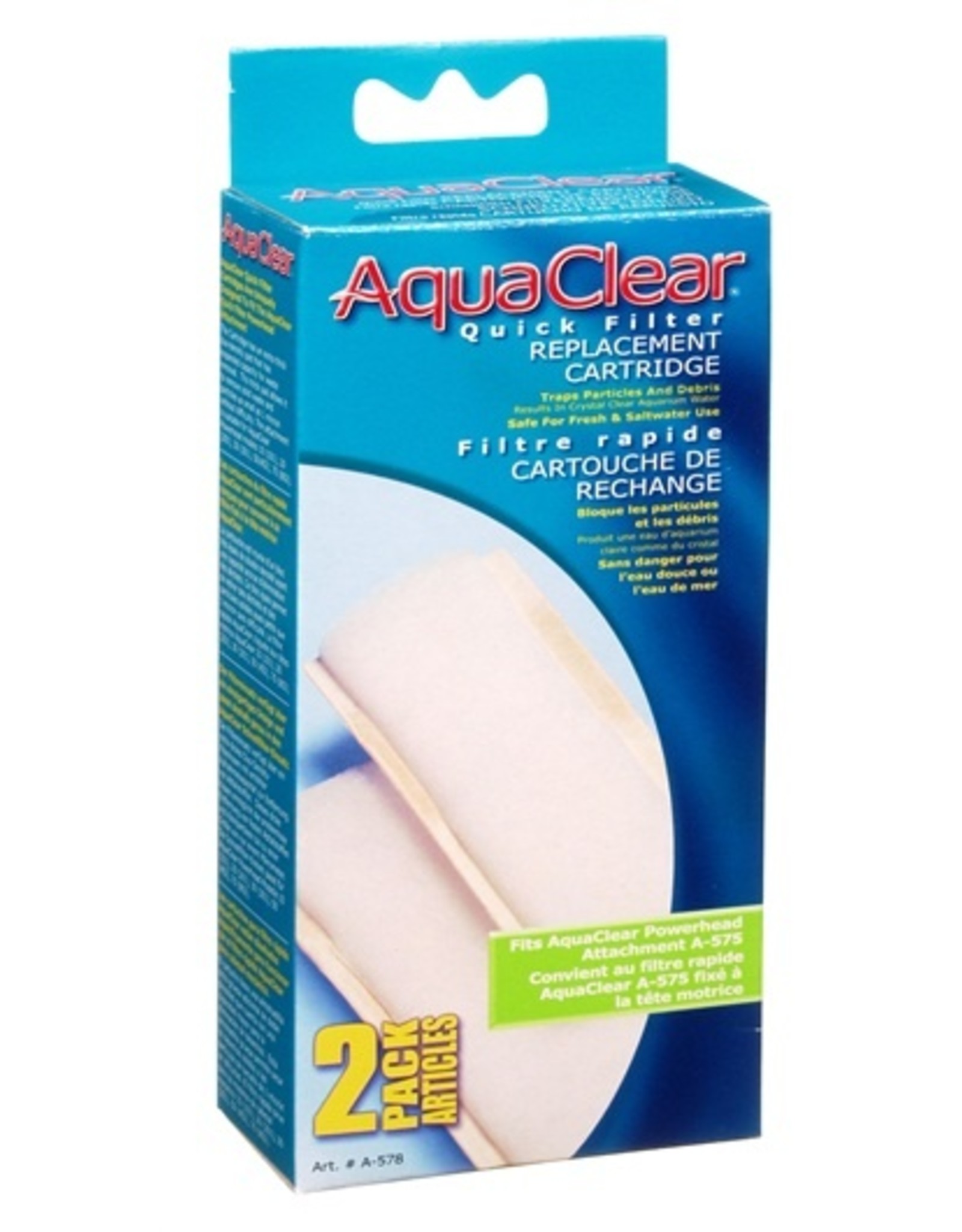 Aquaclear AQUACLEAR Quick Filter Cartridge Only 2 Pack