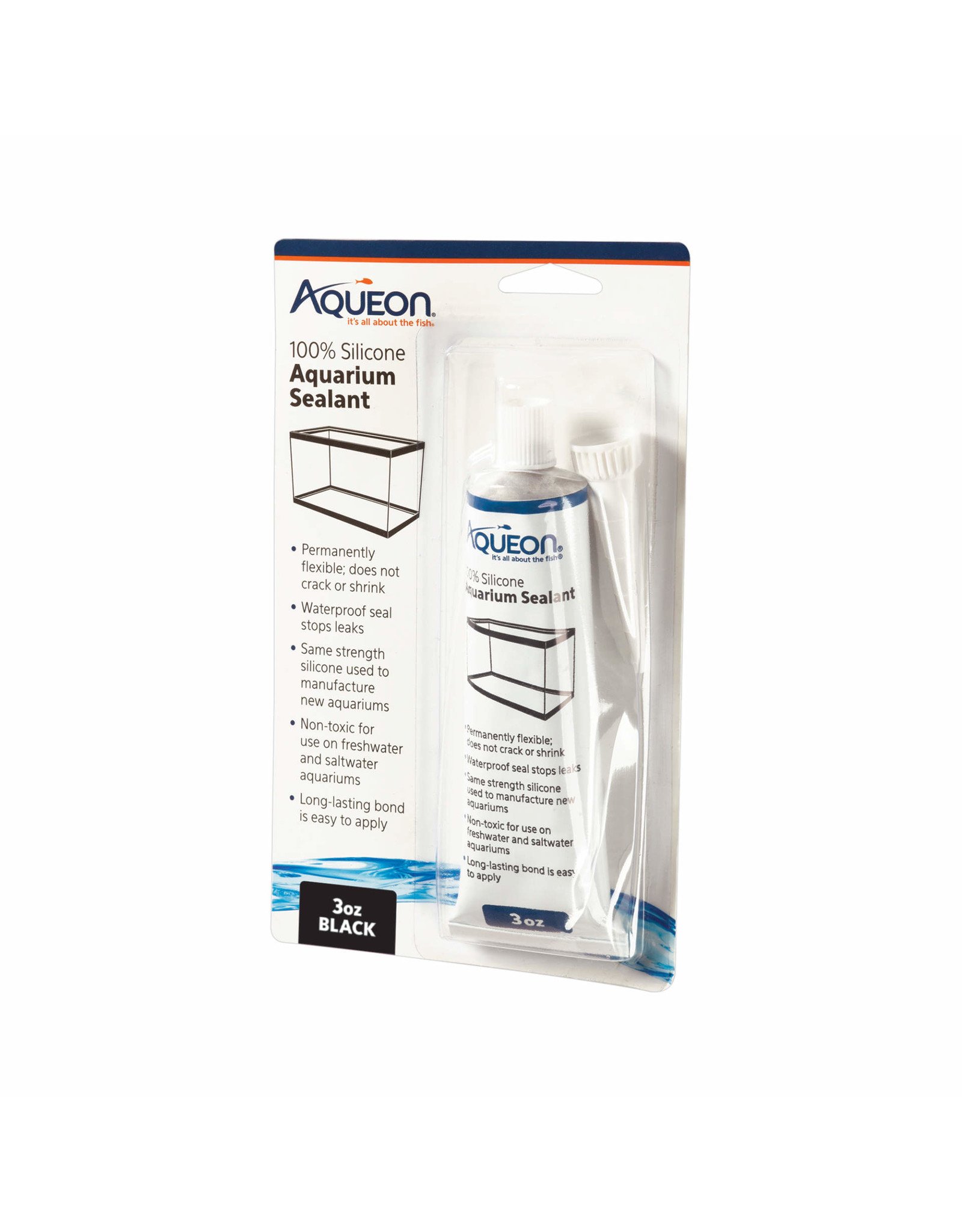 Aqueon AQUEON Aquarium Silicone Black 3 oz