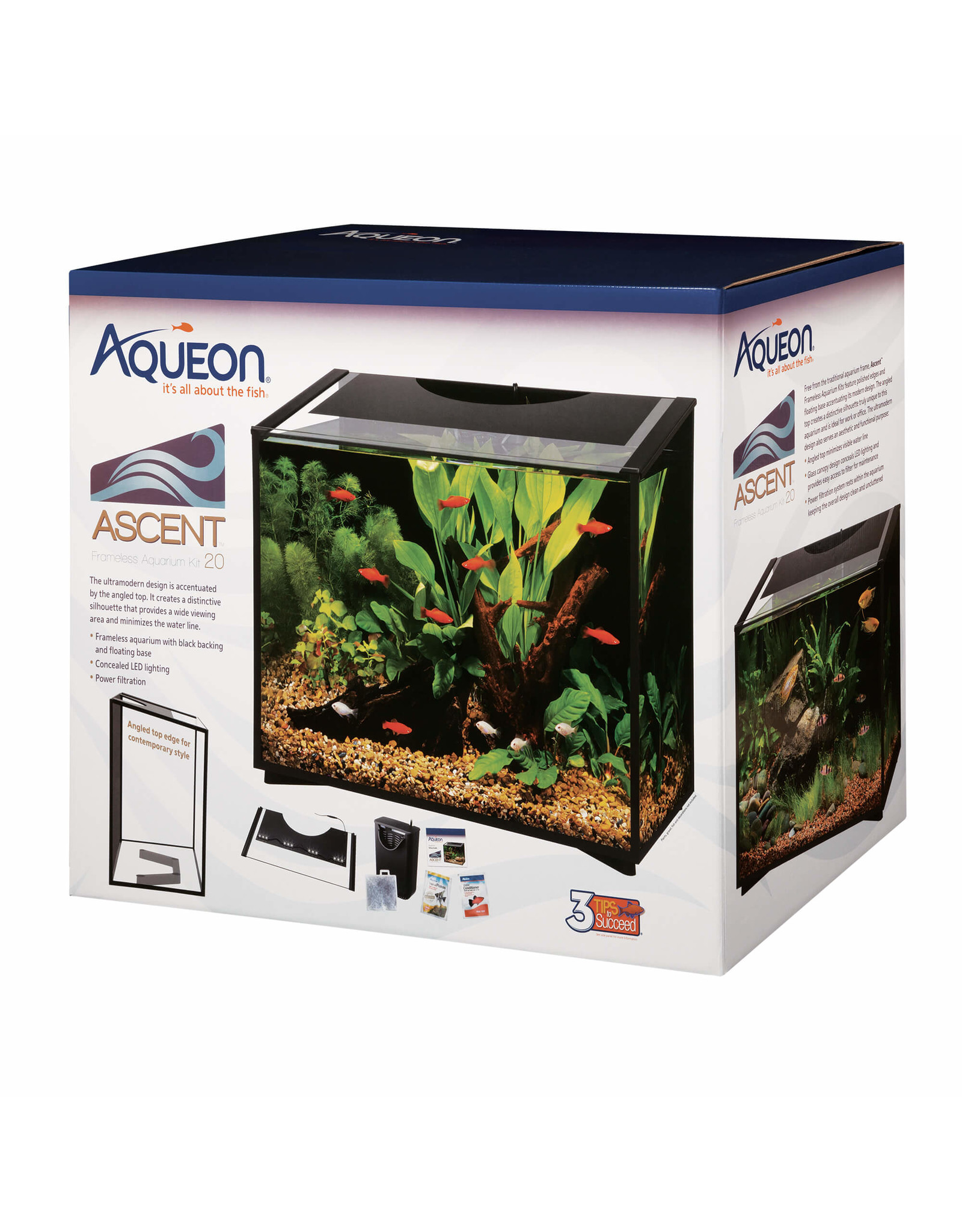 AQUEON Ascent LED Aquarium Kit Roger�s Aquatics &amp; Pet