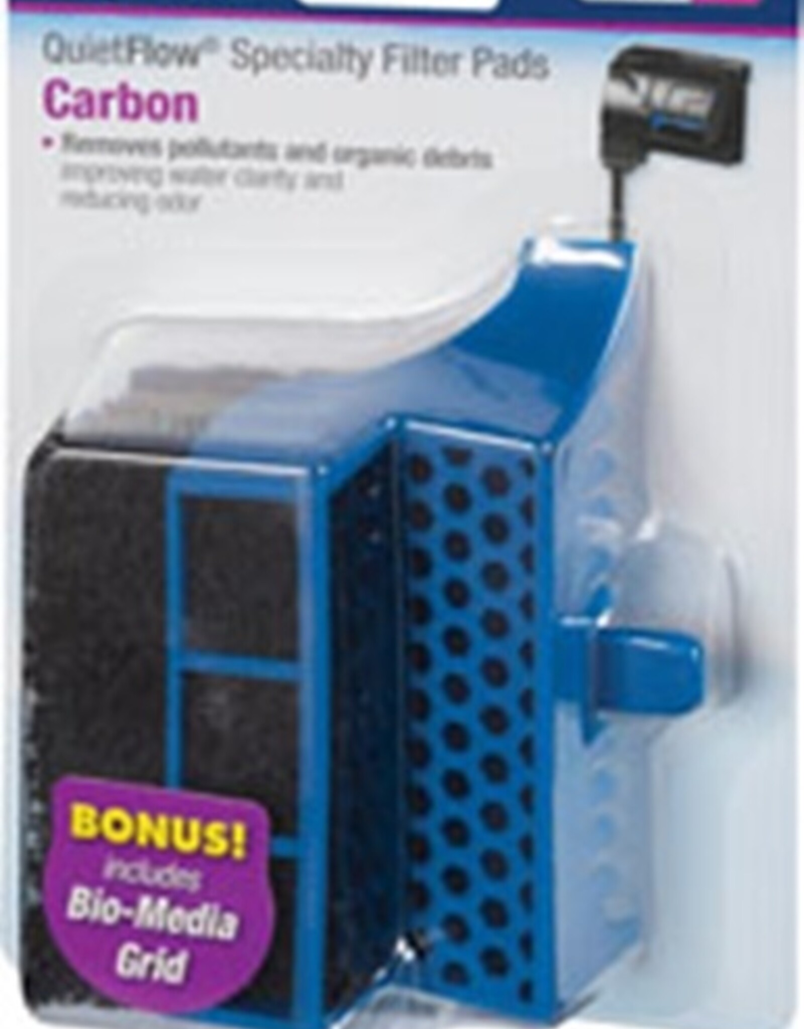 Aqueon AQUEON Specialty Filter Pad Carbon Cartridge w/ Biomedia grid Quietflow 10