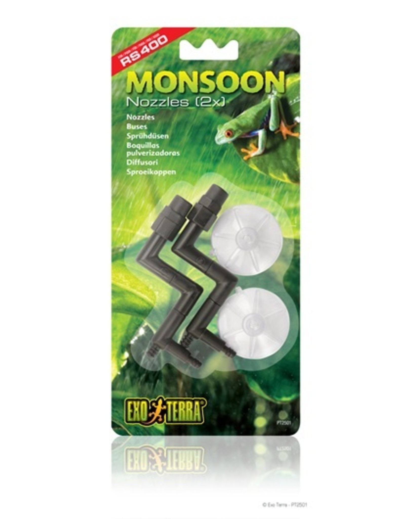 Exo Terra EXO TERRA Monsoon Replacement Nozzle w/ Suction Cup 2 Pack