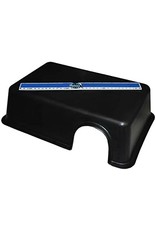 New Cal Pet NEWCAL Black Plastic Reptile Hide Rectangle
