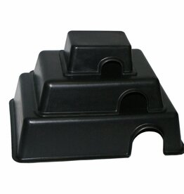 New Cal Pet NEWCAL Black Plastic Reptile Hide Rectangle