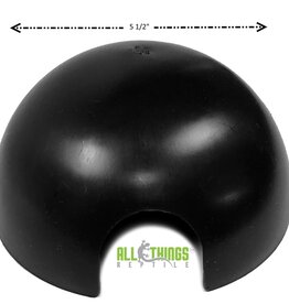 New Cal Pet NEWCAL Black Plastic Reptile Hide Dome
