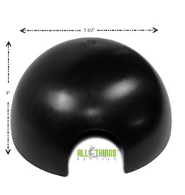 New Cal Pet NEWCAL Black Plastic Reptile Hide Dome