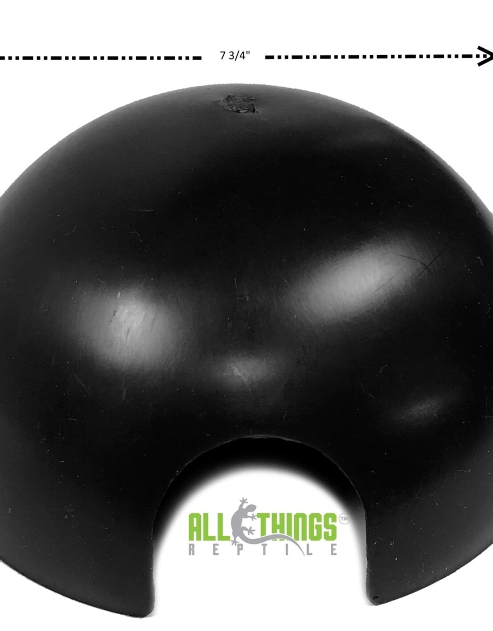 New Cal Pet NEWCAL Black Plastic Reptile Hide Dome